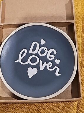 Dog Lover Trinket Dish/Tray By Fringe Studio NEW